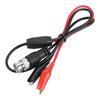 2Pcs Oscilloscope Test Probe   Cable BNC Male Plug Q9 To Dual Alligator Clip  0.5m
