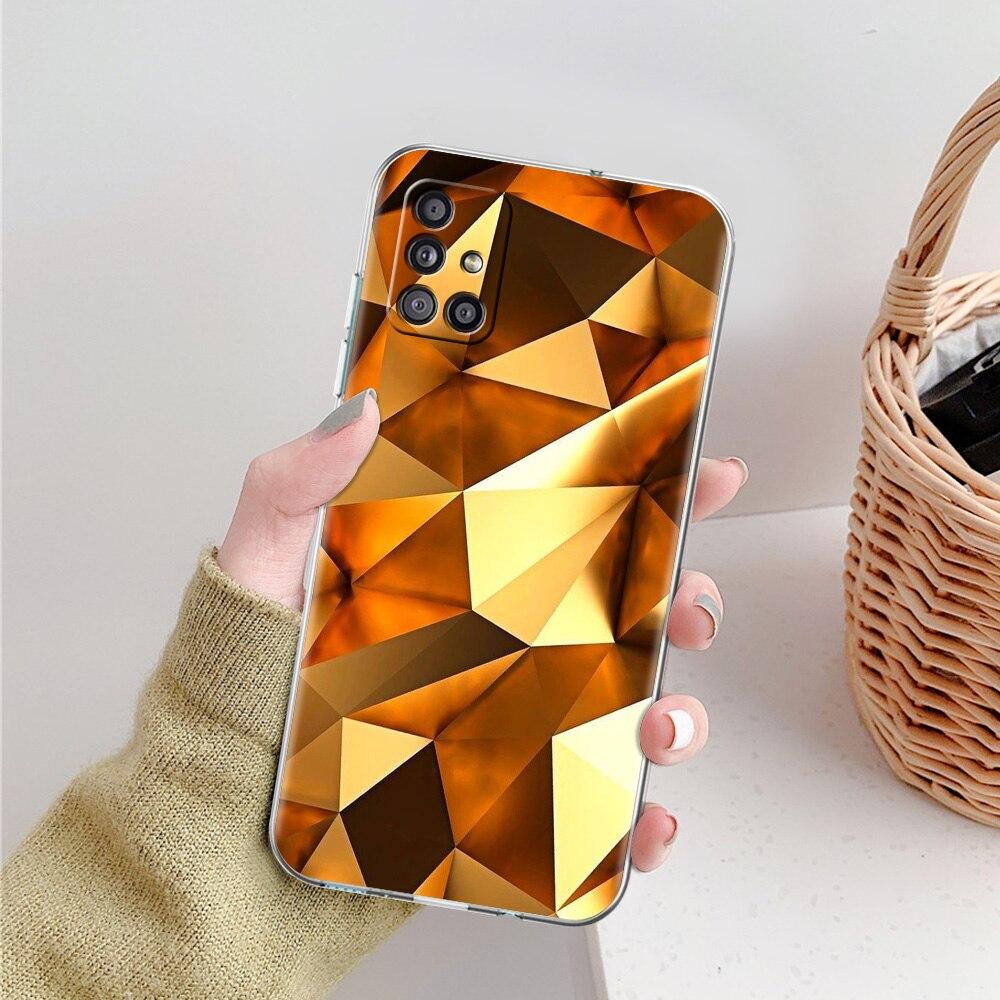 Чехол для телефона Ace Of Diamonds In Gold Art для Samsung Galaxy A51 A71 A21S A12 A11 A31 A41 A52 A32 5G A72 A01 A02S, мягкий прозрачный чехол