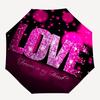 1 шт. Складной зонт-трость «Любовь и Блеск» с автоматическим открытием/закрытием, Компактный, 8 спиц, Для ежедневного использования, Идеальный подарок для друзей и семьи yy251124197