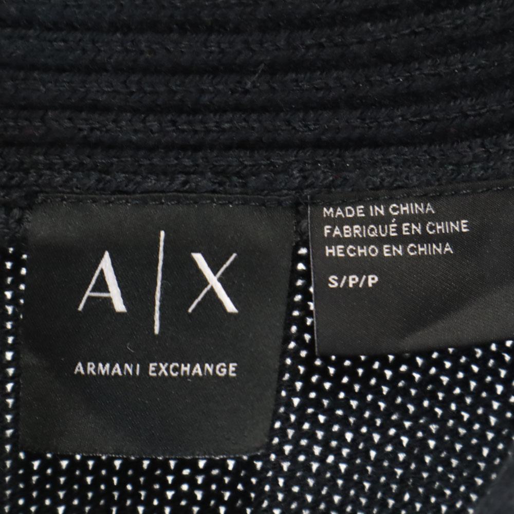 Armani Exchange Свитер с шалевым воротником с длинным рукавом S Бордовый x черный трикотаж Мужской Б/у