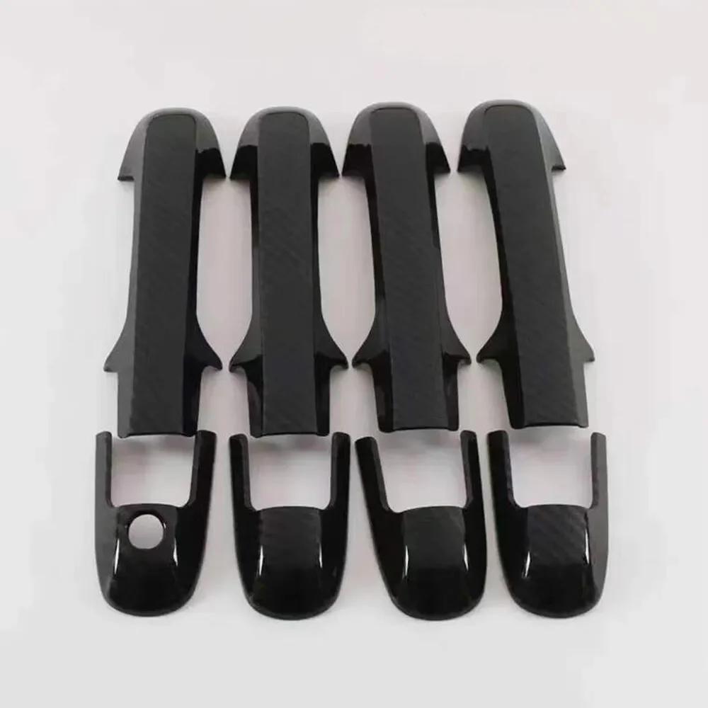 For Honda Accord Sedan 2003 2004 2005 2006 2007 Carbon Fiber Car Sticker Door Handle Cover Trim Accessories Protect Decoration