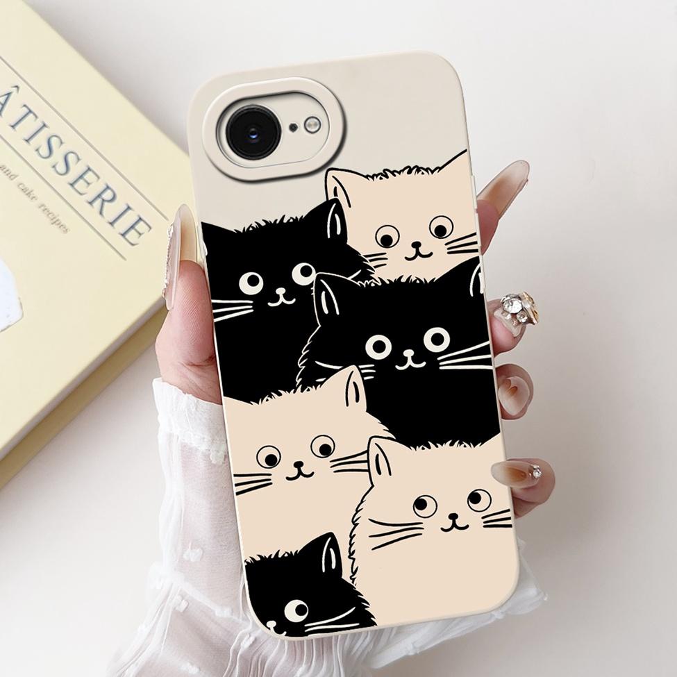 Чехол For iPhone 16e A3212 A3409 A3410 A3408 Задняя крышка For iPhone 16e Чехол Силикон Мода Роскошный Милый Мультяшный Крутой Мальчики Девочки