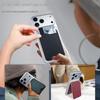 iPhone 17 Magnetic Bracket Magsafe Rotating Mirror Stand with Card Holder