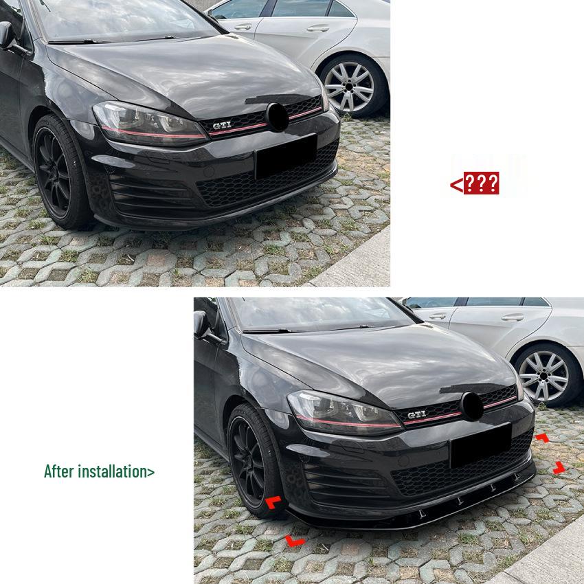 Compatible Front Lip Spoiler for VW Golf MK7 GTI/R (2013-2016)