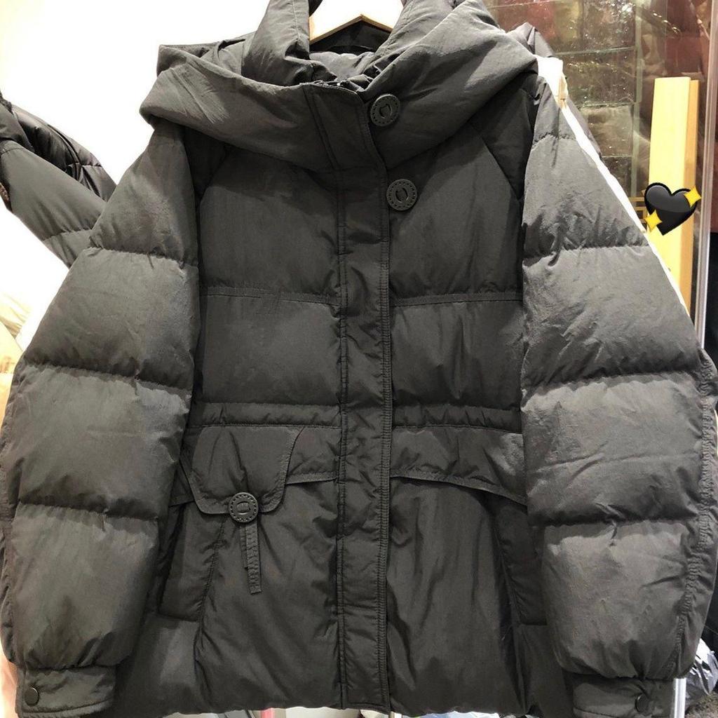 Женский пуховик средней длины в корейском стиле с капюшоном - Приталенный, Теплая зимняя верхняя одежда для поездок на работу