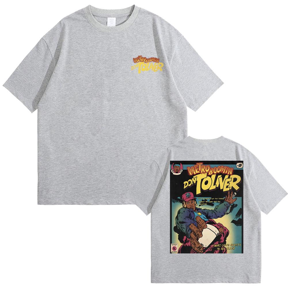 Рэпер Metro Boomin Don Toliver Графическая футболка Мужская Женская Мода Оверсайз Футболки Топы Короткий Рукав Мужская Хип-Хоп Футболка с Круглым Вырезом