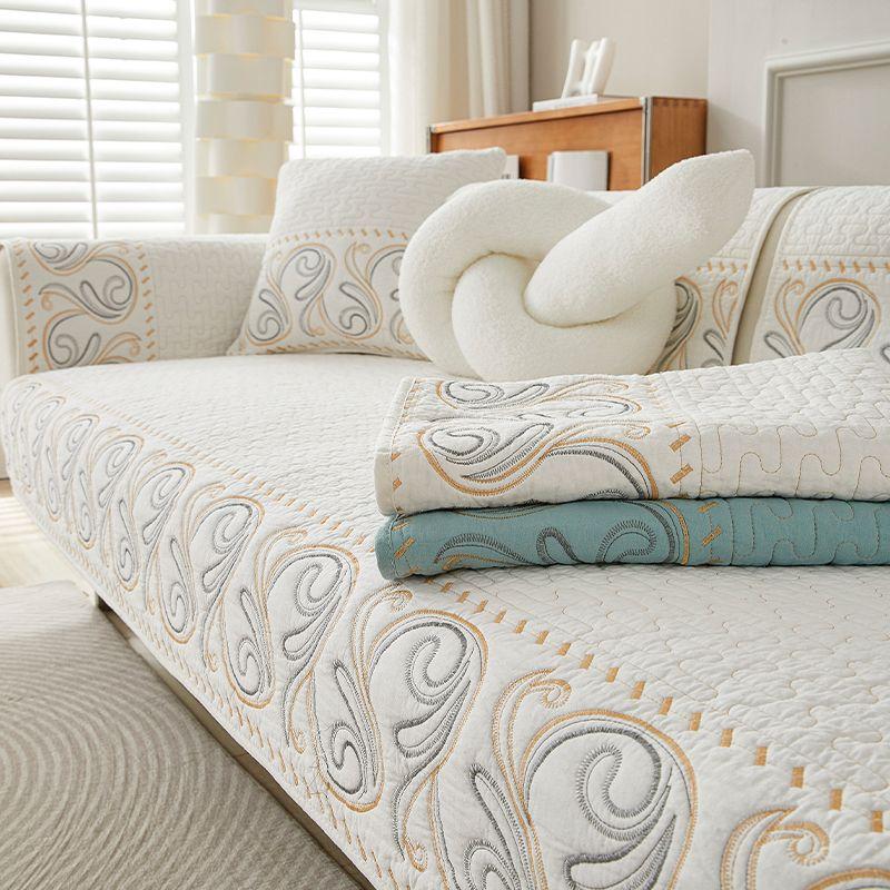 Contemporary Style Sofa Cover – High-Quality Polyester, Non-Slip Pet-Friendly One-Piece Couch Protector Fits Armchairs, Loveseats, 3 & 4-Seater Sofas