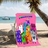 Customizable personalized beach towels Numberblocks themed designs.Suitable for the beach, yoga, sports;ideal as beach accessories