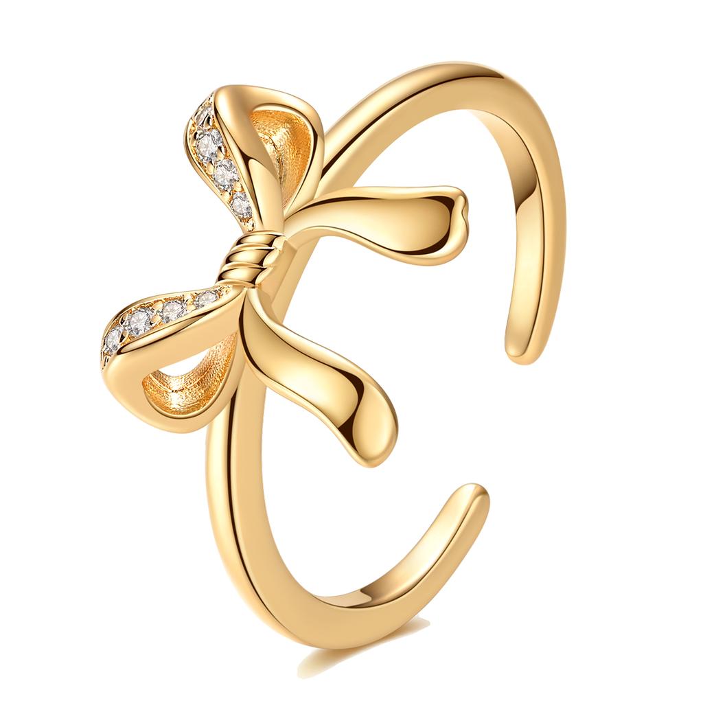 New In Authentic copper Ring for Women Gold Plated Pink Heart Zircon CZ Finger Ring copper Authentic Jewellery Wedding