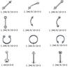 60-Piece Stainless Steel Lip, Stud, and Nose Ring Set – Popular European & American Piercing Jewelry Accessories