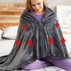 USB Electric Heated Blanket 3 Heating Levels Body Warmer Blanket Adjustable Portable Coral Velvet Blanket for Home and Office