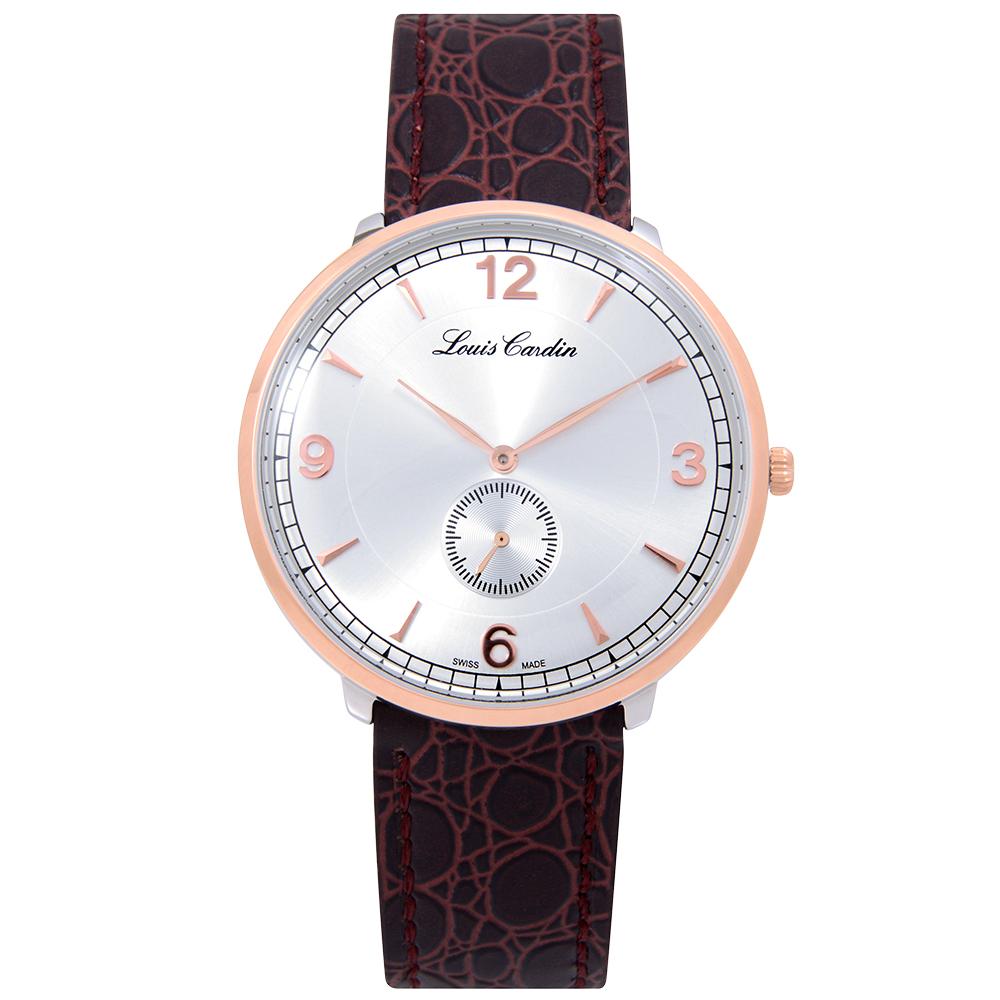 Luiseukadin Lc003Cbch_M_A Swiss-Made Classic Slim Men'S Leather Watch