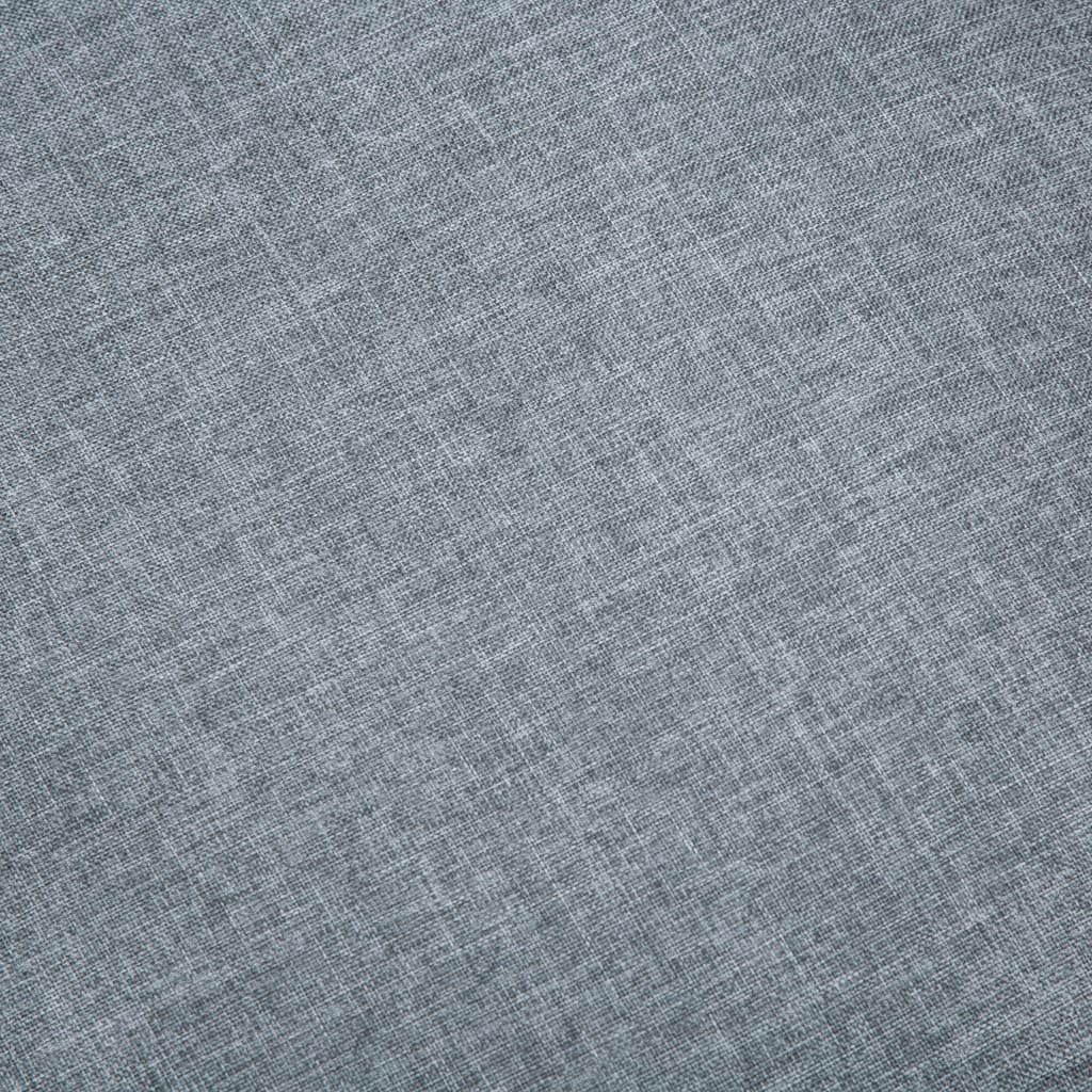 Vidaxl Sofa 2-Osobowa Tapicerowana Tkaniną, Jasnoszara