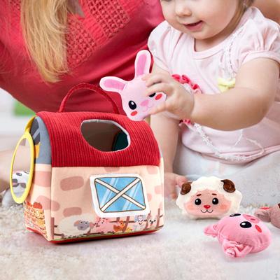 Мини плюшевая игрушка для фермерского домика, игровой набор с мультяшными животными, легкие милые мягкие принадлежности для вечеринок