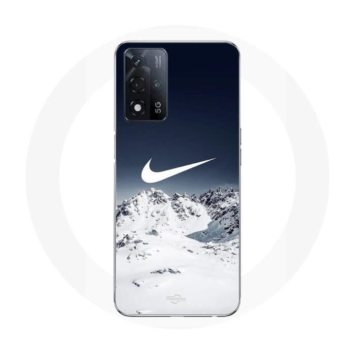 Coque - Maniacase - Oppo A93s 5G - Noir - Souple - Motif Nike Logo Mountain Fly