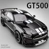 1:18 Mustang Gt500 Accord Alloy Cars Diecast Models Toys 4 Doors Opened With Sound Light Pull Back Vehices Kids Birthday Present