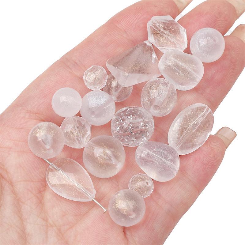 Акриловые прозрачные винтажные матовые золотые бусины ручной работы браслет ожерелье бусины бусины ювелирные изделия аксессуары подвески аксессуары