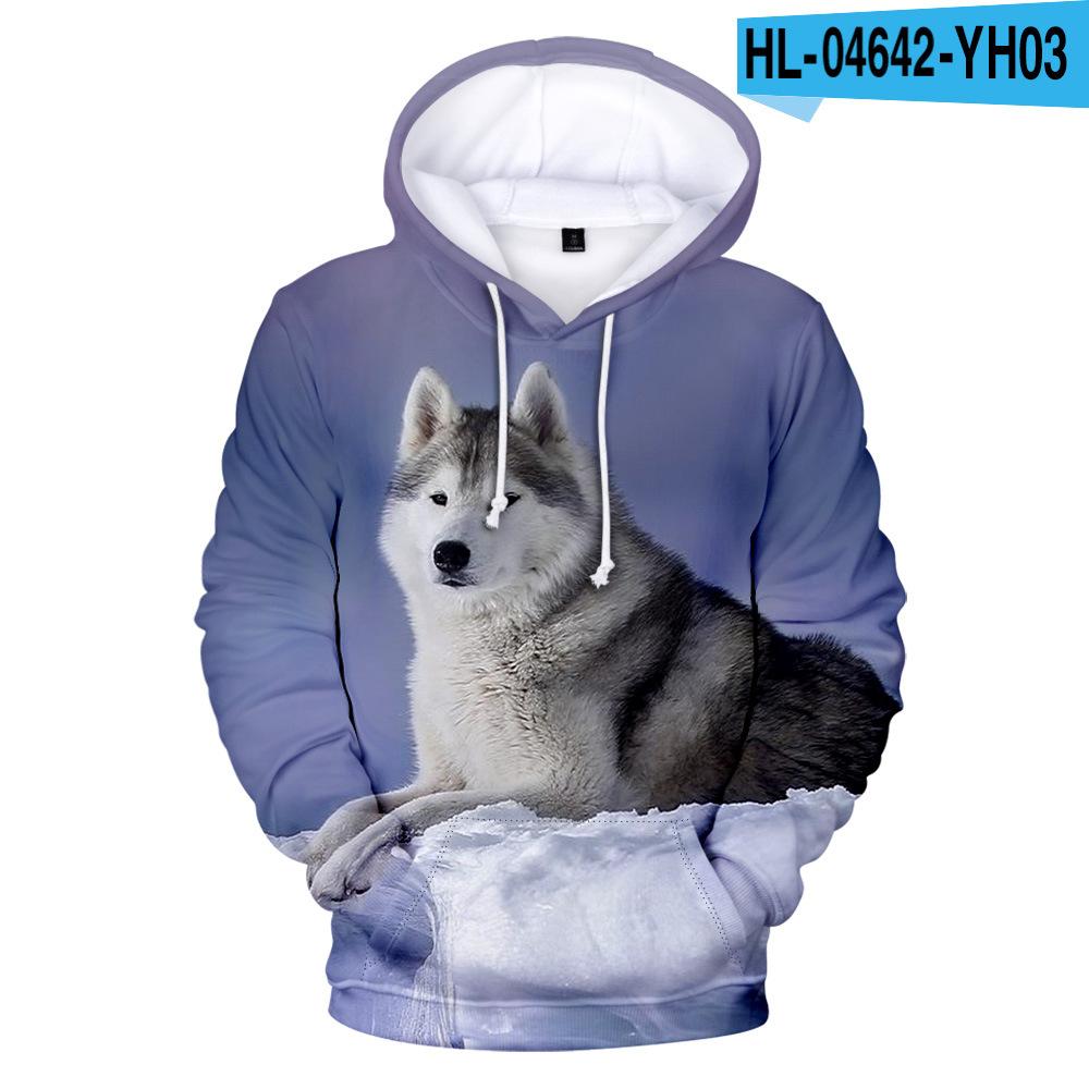 Толстовка с капюшоном для женщин и мужчин с 3D принтом собаки и хаски, уличная одежда, пуловер в стиле хип-хоп, куртка с капюшоном, мужская повседневная спортивная одежда