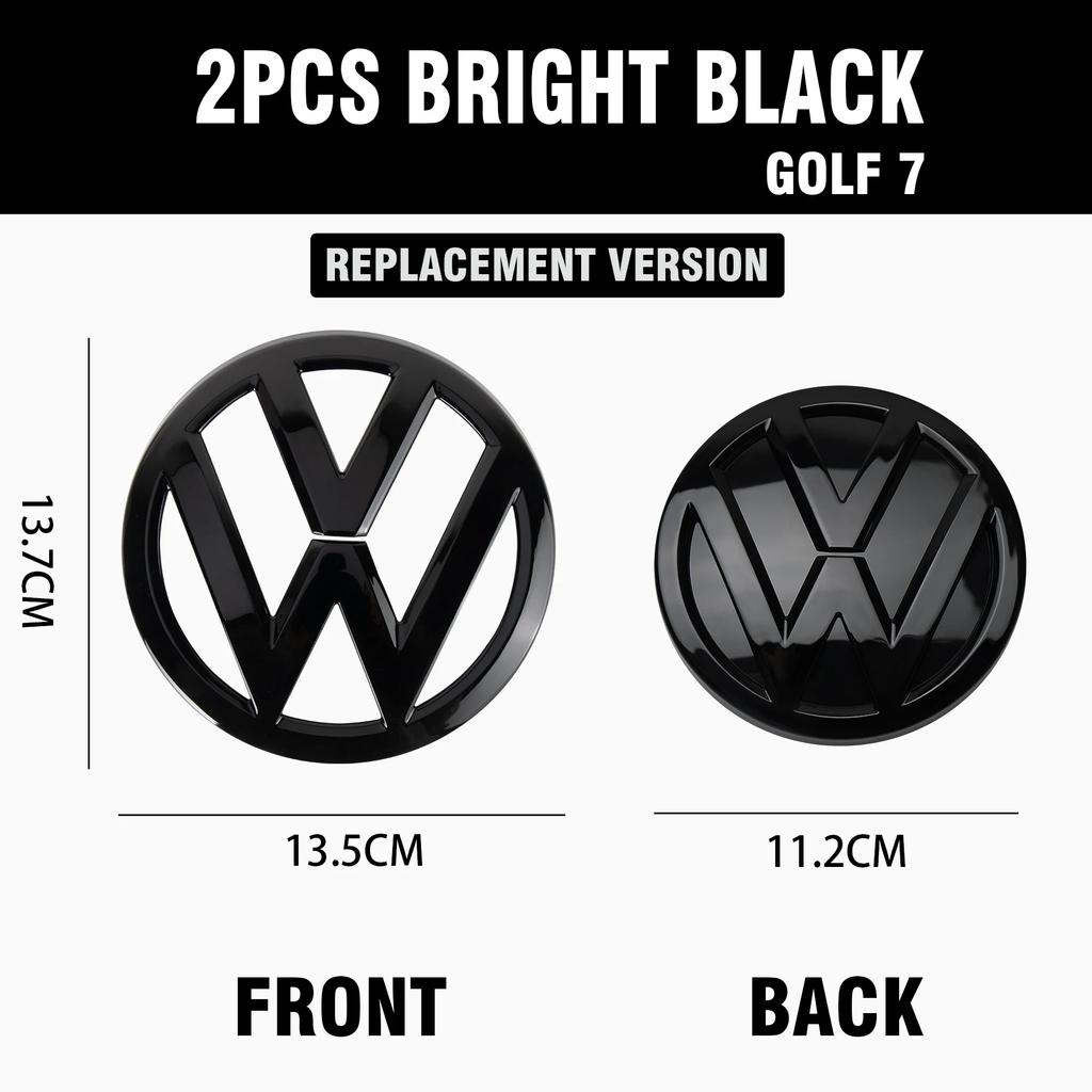 Для VW 1/2 шт. Оригинальный Запасной Логотип Передней Решетки Радиатора Автомобиля Наклейка на Крышку Багажника Аксессуары Для Volkswagen Golf 7 MK7 2014 2015
