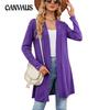 Spring and Autumn Women's Knitted Cardigan Solid Color Button Loose Long Sleeve Cardigan Knitted Cardigan