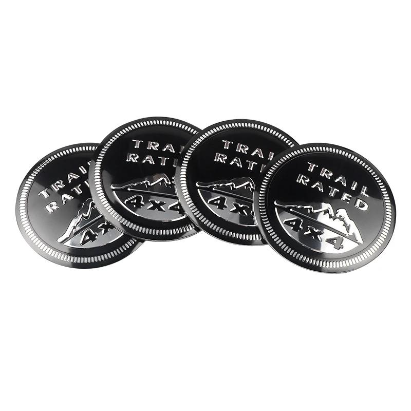 4pcs 56mm Car Styling Wheel Center Hub Caps Cover Rim Sticker Badge For Jeep jk Compass Grand Patriot Liberty Renegade Wrangler PSLVW1