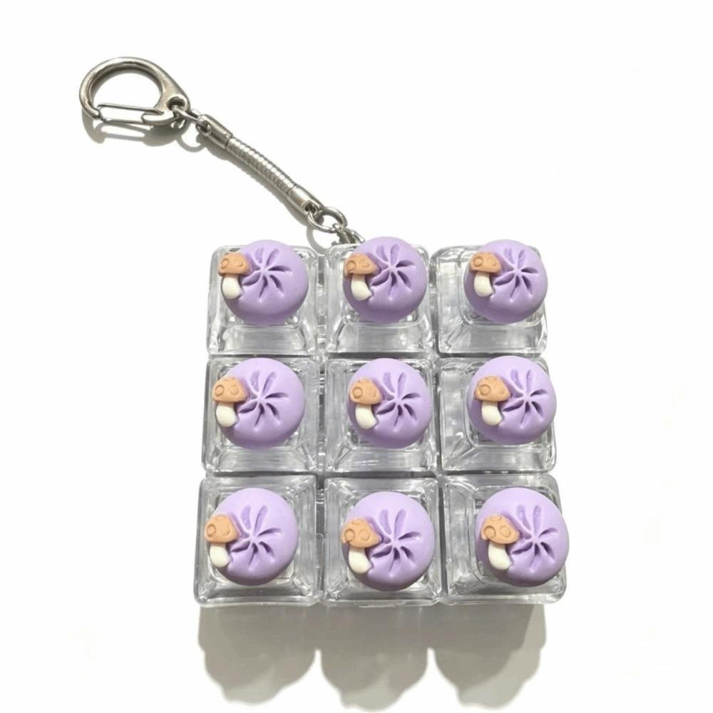 Foods Clicker Anti-stress Toy Pendant Stress Relief Calming Keychain Keys Children Adults