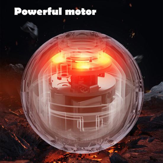 Катающийся мяч для домашних животных со светодиодной подсветкой, снятие скуки и стресса, умный интерактивный прыгающий мяч для кошек и собак, перезаряжаемый через USB, электрический автоматический движущийся трясущийся мяч