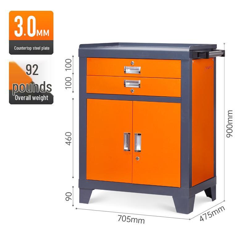 Heavy Duty 3mm Industrial CNC Lathe Tool Cabinet & Grinding Workbench