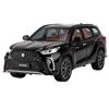1/24 Toyota Crown KLUGER Внедорожник Металлическая модель автомобиля Литье под давлением Металлическая игрушка Внедорожники Модель автомобиля Высокая симуляция Звук и свет Подарки для детей