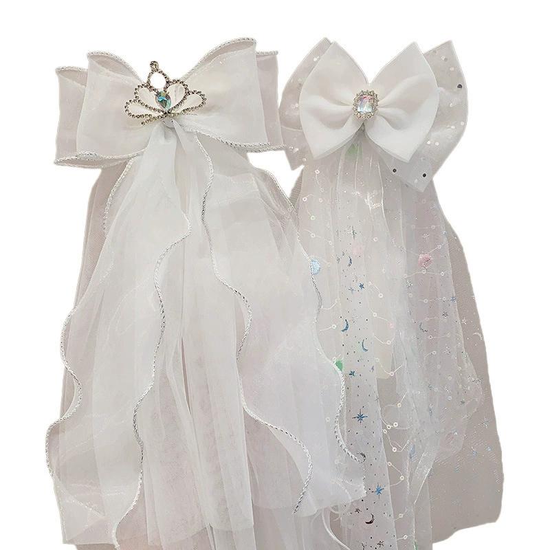 Детская корона с бантом, Суперфея светящаяся заколка для волос для девочки, Принцесса заколка для волос для маленькой девочки, Головной убор на день рождения ребенка