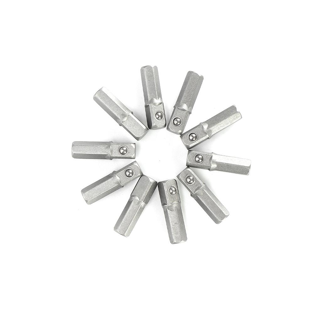 10pcs Socket Adapter Converter 1/4" Hex To 1/4" Square Drive Metal Quick Change