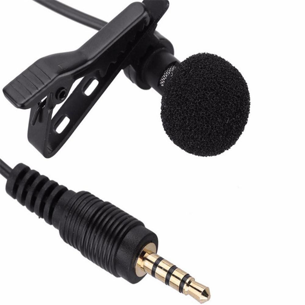 Portable Professional Grade Lavalier Microphone 3.5mm Jack Hands-free Omnidirectional Mic Easy
