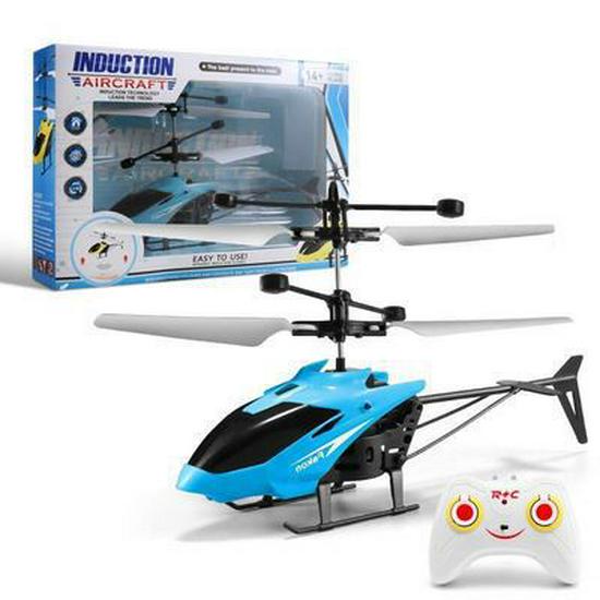 Drop-resistant Children's Remote Control Induction Helicopter Toy with Hovering Lights