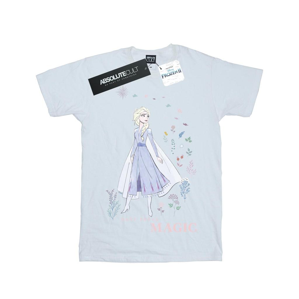Disney Girls Frozen 2 Elsa Make Today Magic Cotton T-Shirt