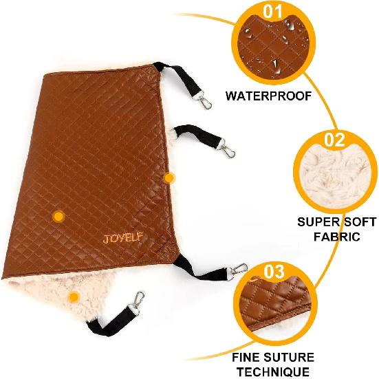 Cat Hammock Bed, Medium Reversible Pet Cage Hammock Hanging Soft cat Bed for Kitten Ferret Puppy or Small Pet