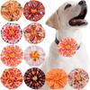 Dog Collar Charms with Elastic Band Thanksgiving Day Theme Print Pet Collar Slide
