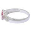 Flower motif Ring K18 white gold/diamond #5.8(US Size) flour 2.9g Women Used