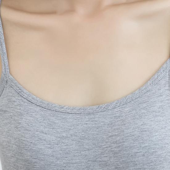 Summer Sundress Skeeveless Loose Solid Color Stretch Backless Round Neck A-line Inner Wear Outerwear Midi Dress Daily Slip Dress