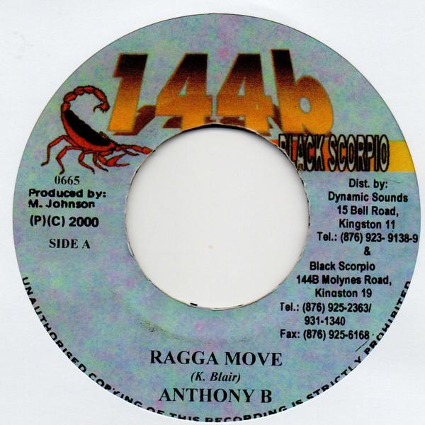 7inch Record ANTHONY B / GENERAL B - Ragga Move / Food Affi Eat 0665 144b Black Scor 2000 Jamaica Reggae, Ska & Dub Used