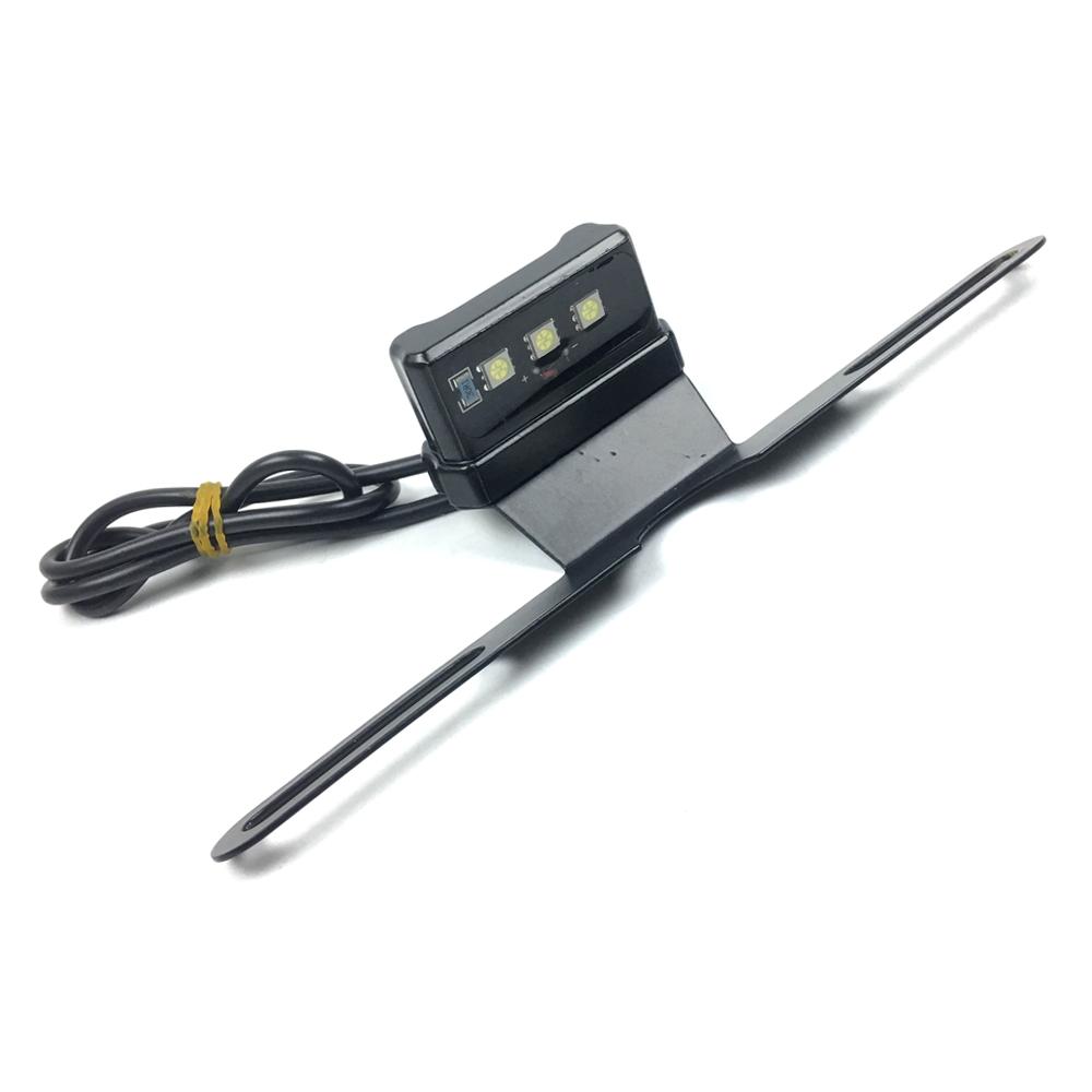 Универсальный светодиодный светильник номерного знака, аксессуары для мотоциклов для HONDA SUZUKI KAWASAKI DUCATI BMW, кронштейн для лампы с ЧПУ