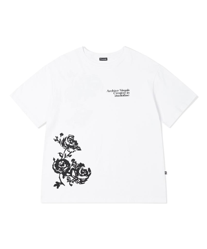 FASE Rose Graphic Tea - White