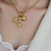 Trendy Women Necklace Stainless Steel Necklace Everyday Wear Necklace Heart Starfish Shell Jewelry Suitable for Woman