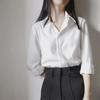 Z Elegant Women's Anti-Wrinkle Chiffon Long-Sleeve Formal White Shirt