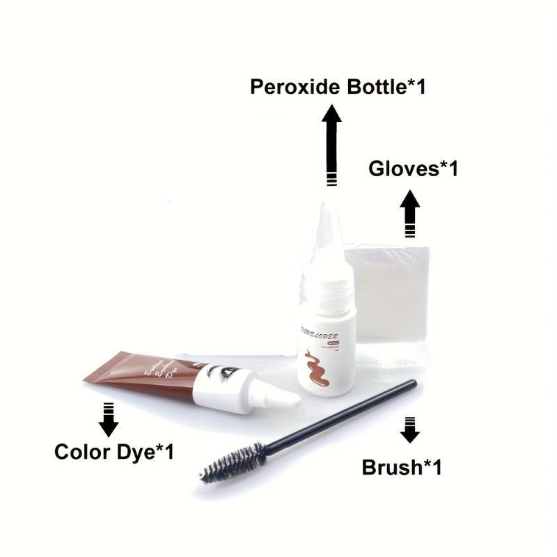 Набор краски для бровей, ресниц, водостойкий, долговечный, не выцветает, не размазывается, для натуральных трехмерных диких бровей (3 цвета)