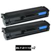 "2 Pack Compatible with Samsung MLT-D111S Compatible Toner Cartridges for Samsung Xpress SL-M2020W /SL-M2022W / SL-M2070W"
