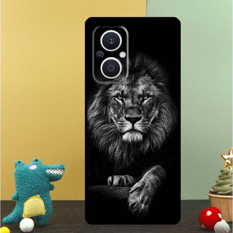 Чехол с животными Лев Волк Тигр Орел для OPPO Reno 15F 13F 14F 12 11 F 10 14 15 Pro 7 8 Lite OPPO Find X9 X8 X6 X5 Pro