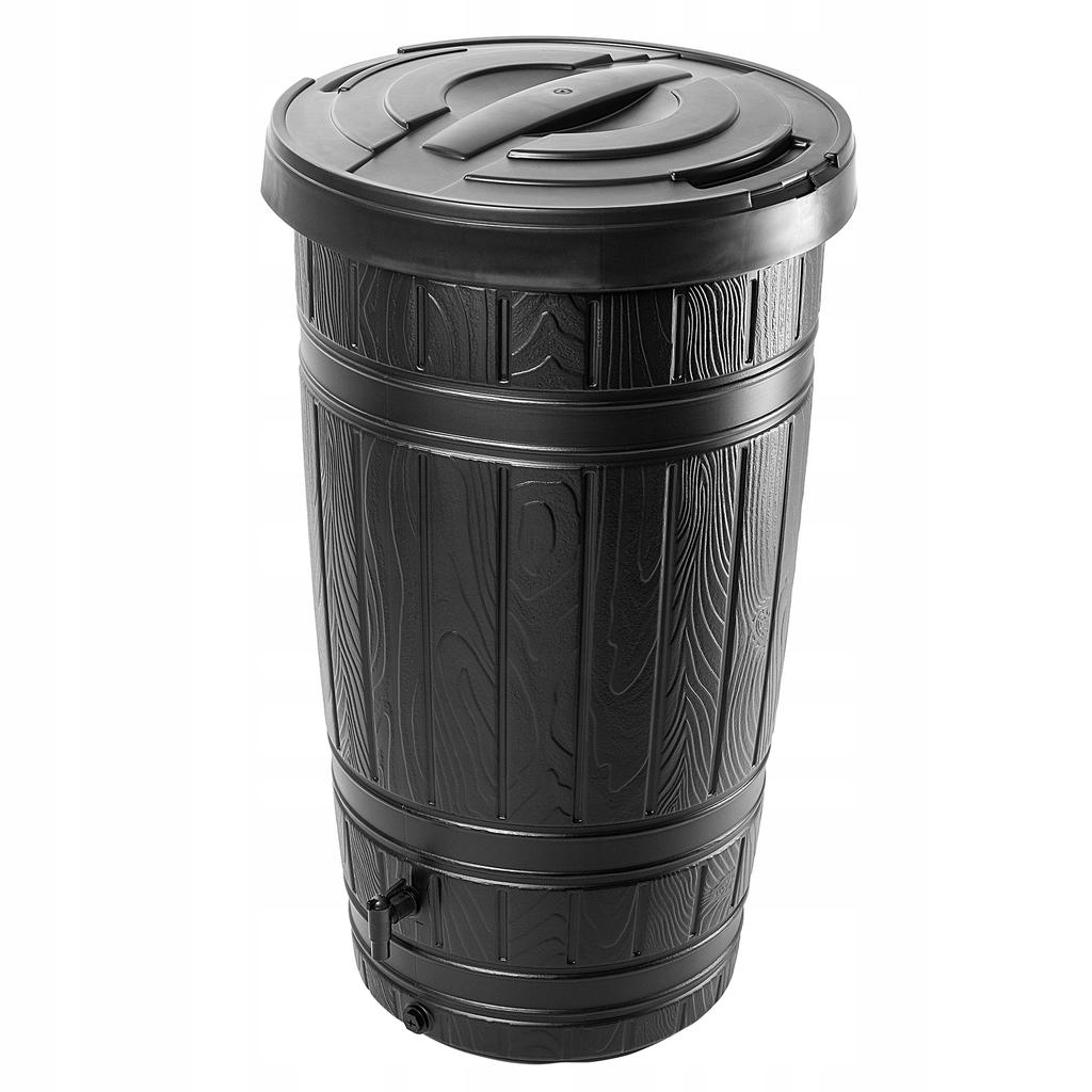 KADAX Zbiornik Na Deszczówkę 265L Wodę DeSzczową Beczka Pojemnik Zestaw Z Kranem