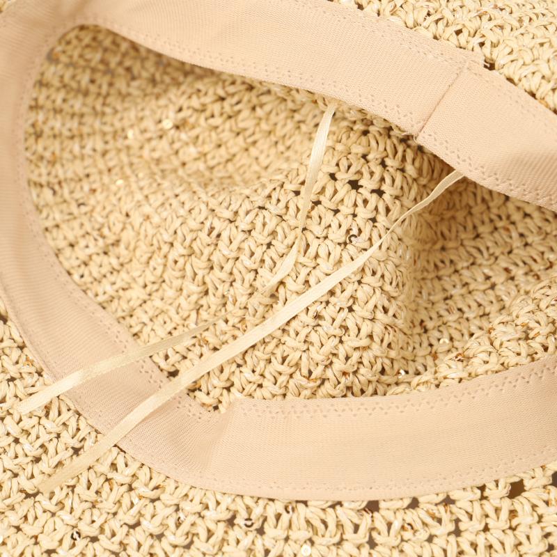 Летняя складная модная женская соломенная шляпа с защитой от ультрафиолета, цветная нить, мягкая, простая, для отдыха на море, школы, поездок на работу