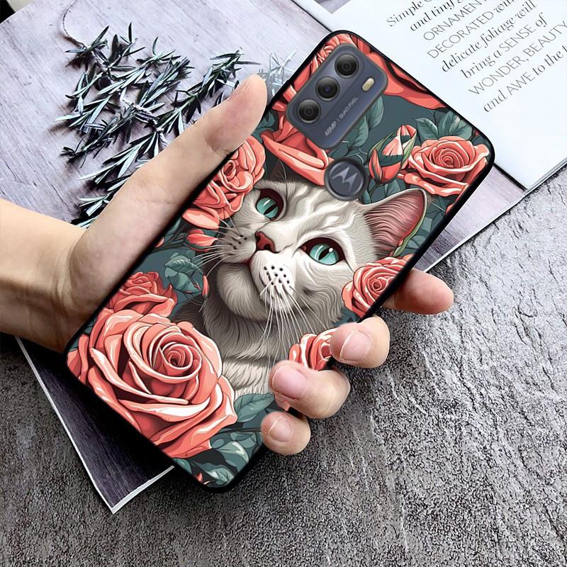 Чехол для телефона Cat Art для Moto Edge 50 40 Pro Edge 40 30 Ultra Neo Fusion G Power G Stylus G Play E32 E20 E40