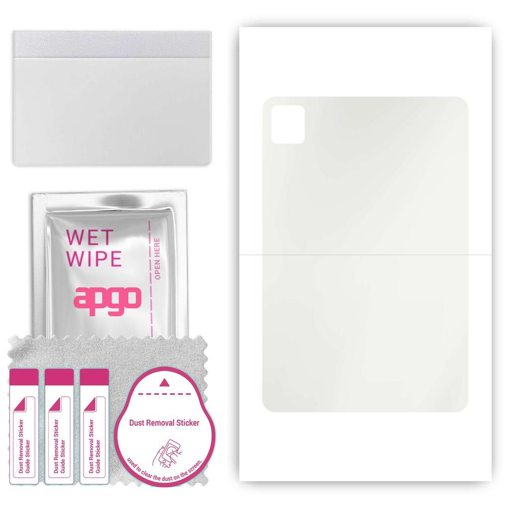 apgo MATTE Protective Skin Sticker for the back compatible with TCL Tab 10s New, Wrap Film, Hydrogel Film, Flexible, Soft TPU with positioning layer e